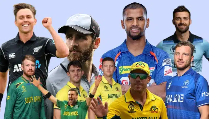 10 international cricket players in one photo