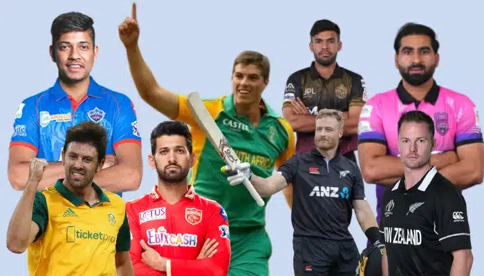 8 different countries cricket Players in one frame who signed up for PSL Season 9