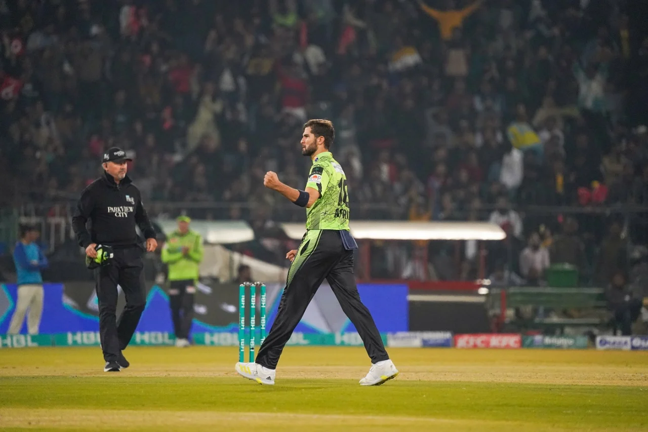 Cricket War at Its Best: Lahore Qalandars vs Peshawar Zalmi 4 Shaheen Shah Afridi bagged the wickets of Babar Azam and Saim Ayub, Lahore Qalandars vs Peshawar Zalmi, PSL, Lahore, February 25, 2024