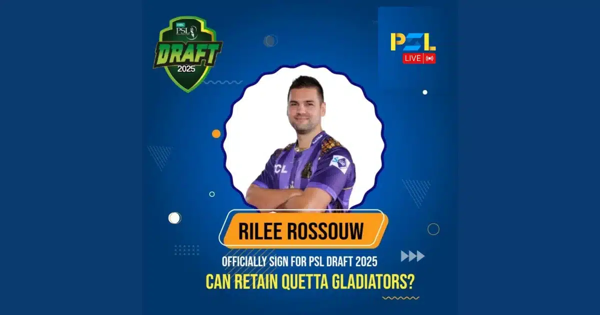 Rilee Rossouw Signs for PSL 10 Draft: South African Power-Hitter Joins the League