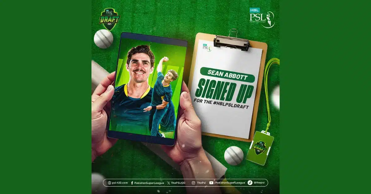 Sean Abbott Joins HBL PSL 10 Draft Australian All-Rounder Targets Pakistan League