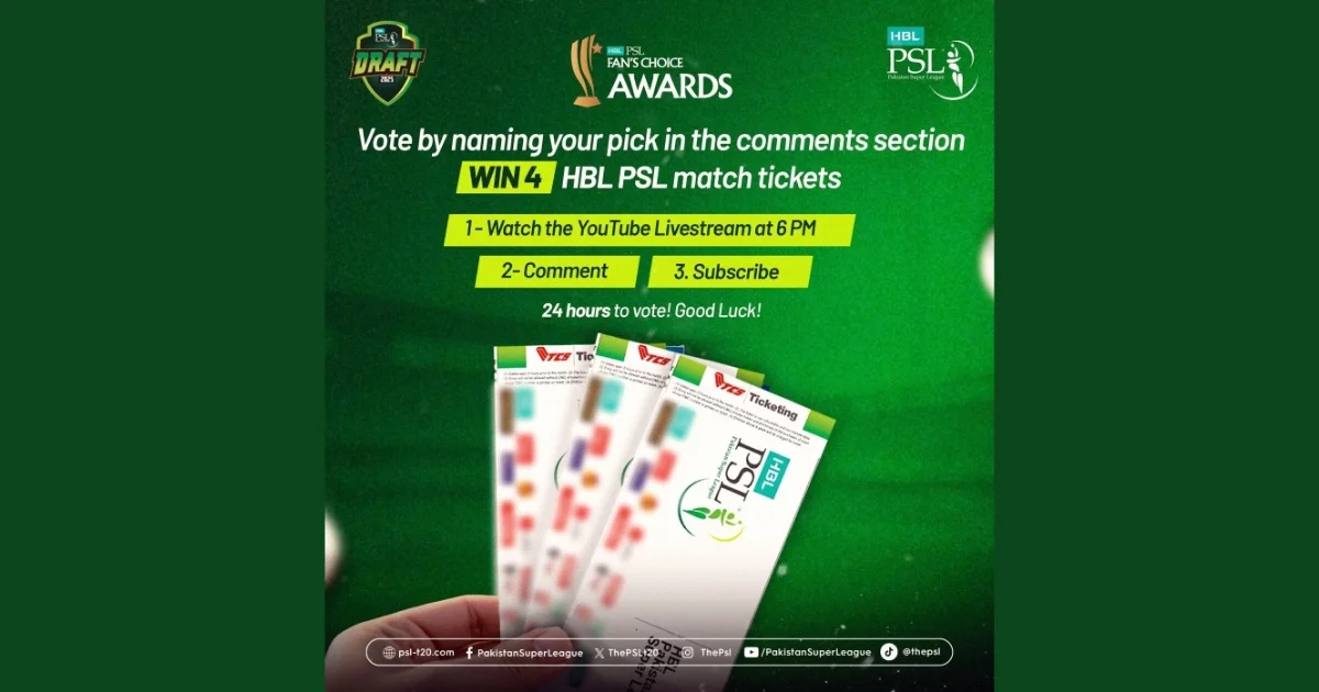 PSL Fans Choice Awards 2025: Your Vote Counts in Celebrating a Decade of Cricket Excellence